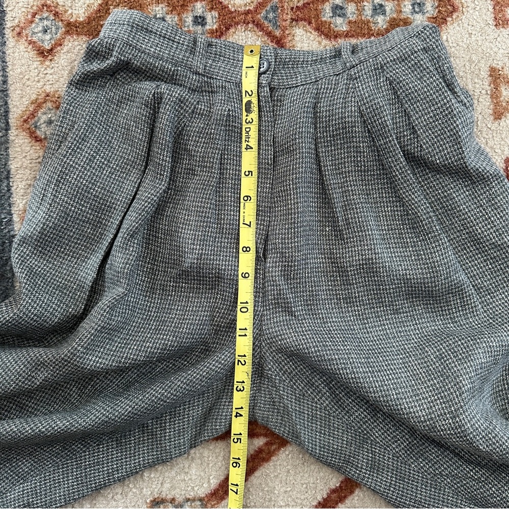Kenzo Paris Vintage High Waist Black 100% Linen Straight Leg Trousers 38 Rare - Picture 8 of 9